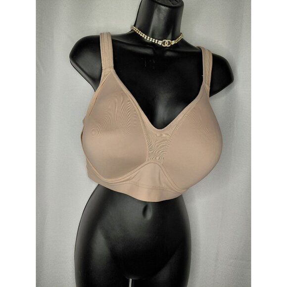 Jockey XXL Beige Racerback Bra Wireless Full Coverage - Picture 1 of 6